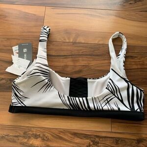 Athleta floral swim bras top M